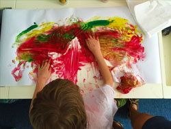 Colorful Finger Painting