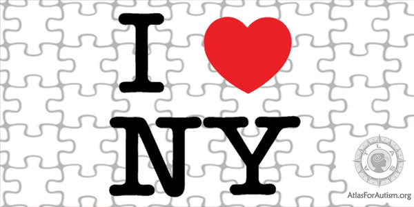 I Love NY - Autism Puzzle Background